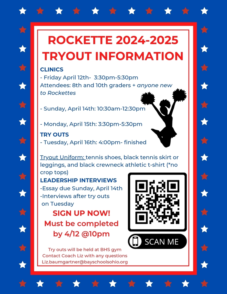 Rockette Tryout Info flyer