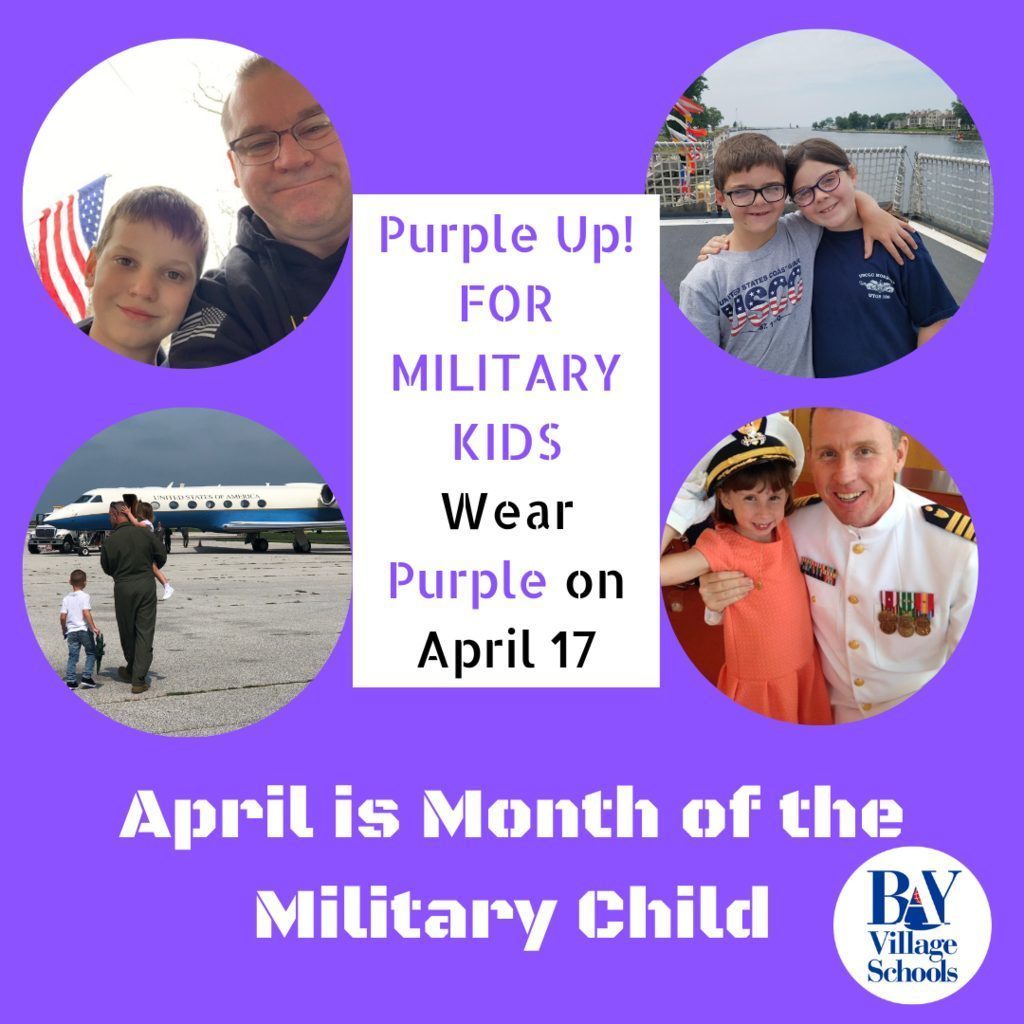 Purple Up for Military Students! Wear Purple on Wed., April 17th