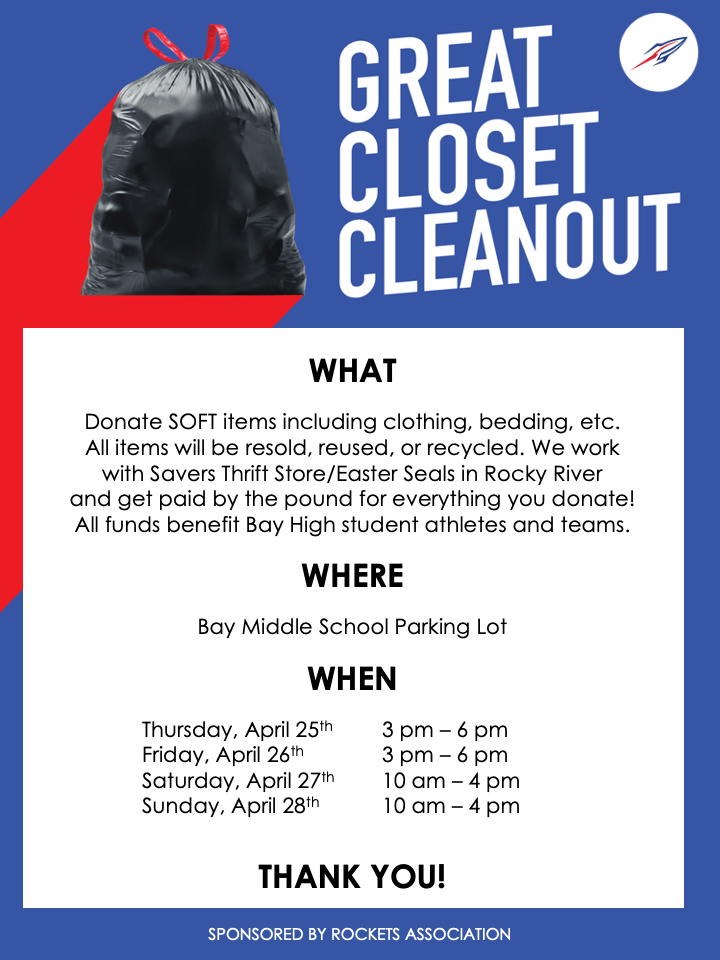 Great Closet Cleanout Flyer