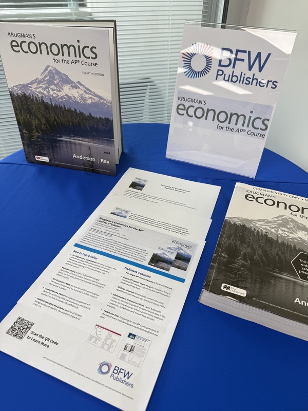 AP Economics curriculum materials being considered for adoption at Bay High School.