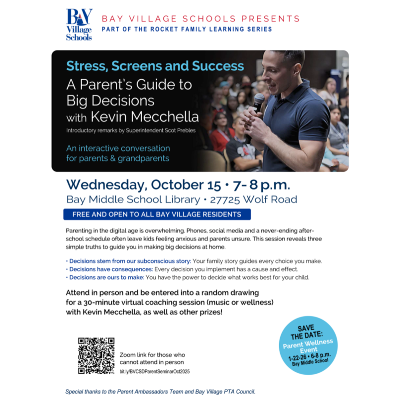 parent seminar october 15, 2025 flyer