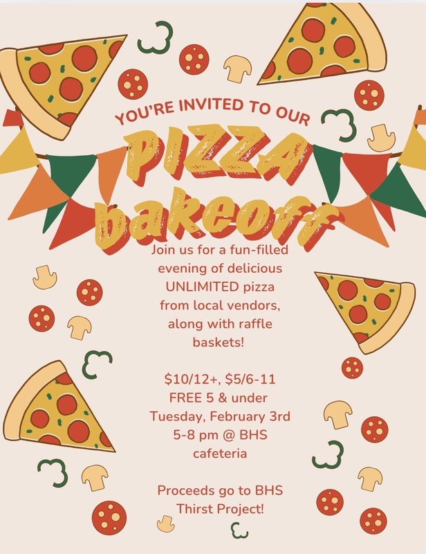 Key Club Pizza Bakeoff event 2025 flyer