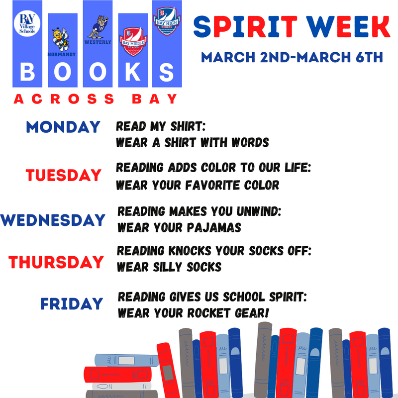 books across bay spirit week 2026 image