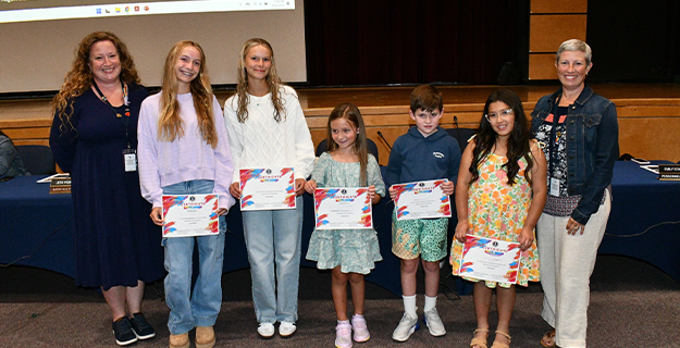 Board of Education celebrates outstanding staff and student-artists at September meeting