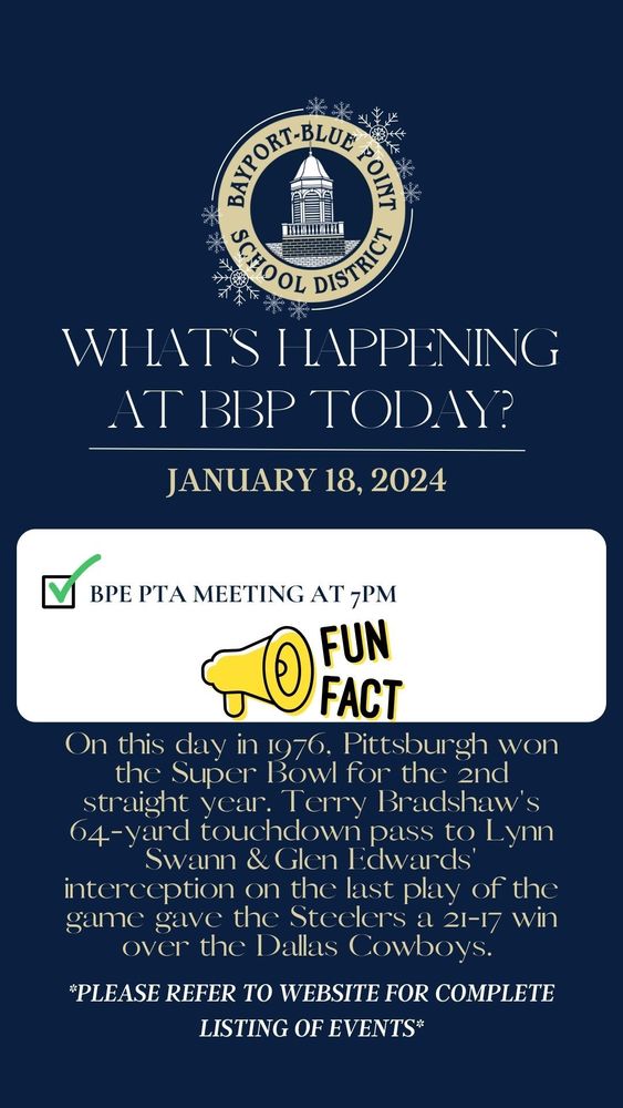 BBP Happenings