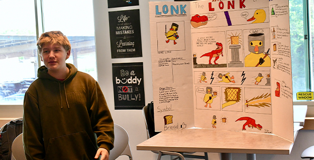  Students share origin stories with final Heroes and Villains project 
