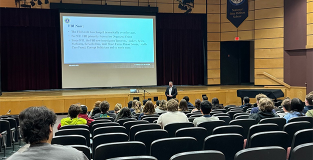 FBI special agent visits Bayport-Blue Point High School 