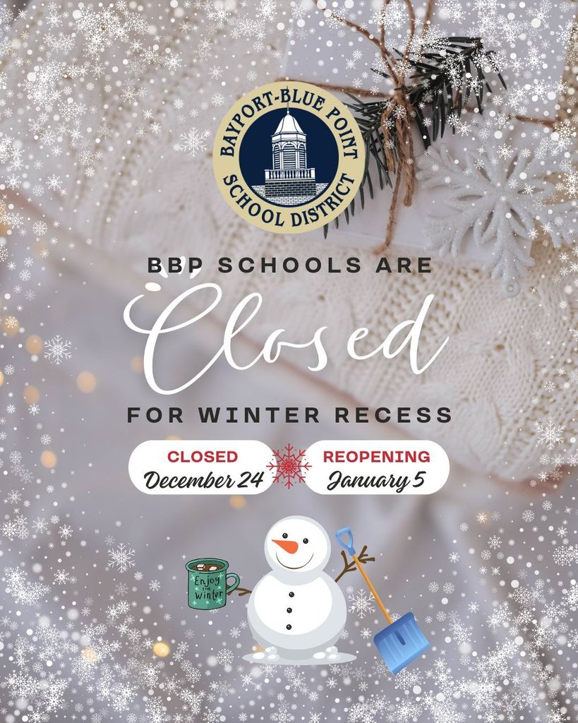 BBP Schools Closed for Winter Recess