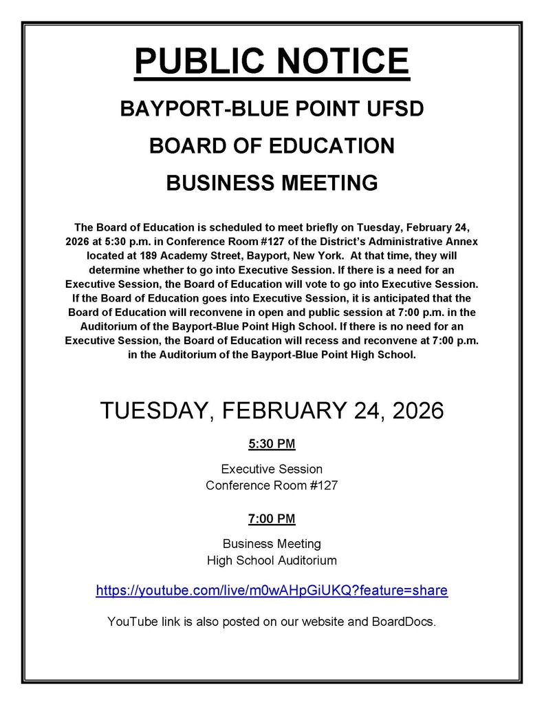 Board of Education Meeting