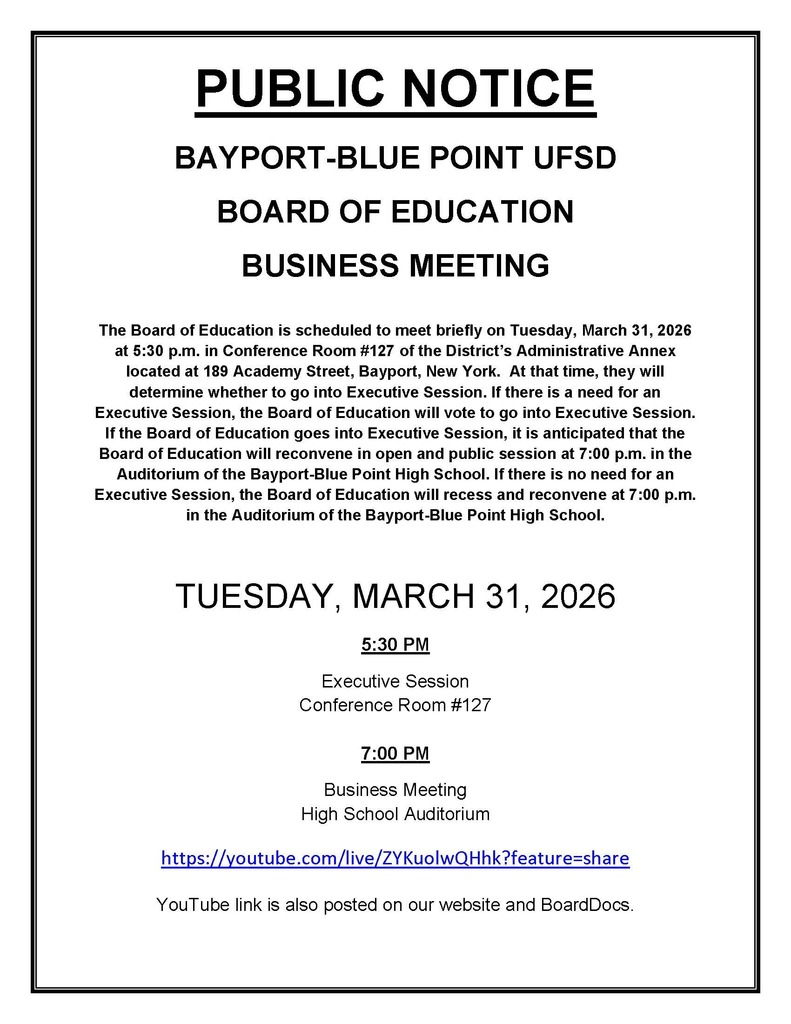 Board of Education Meeting