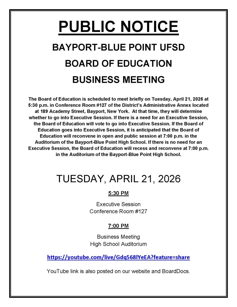 Board of Education Meeting 