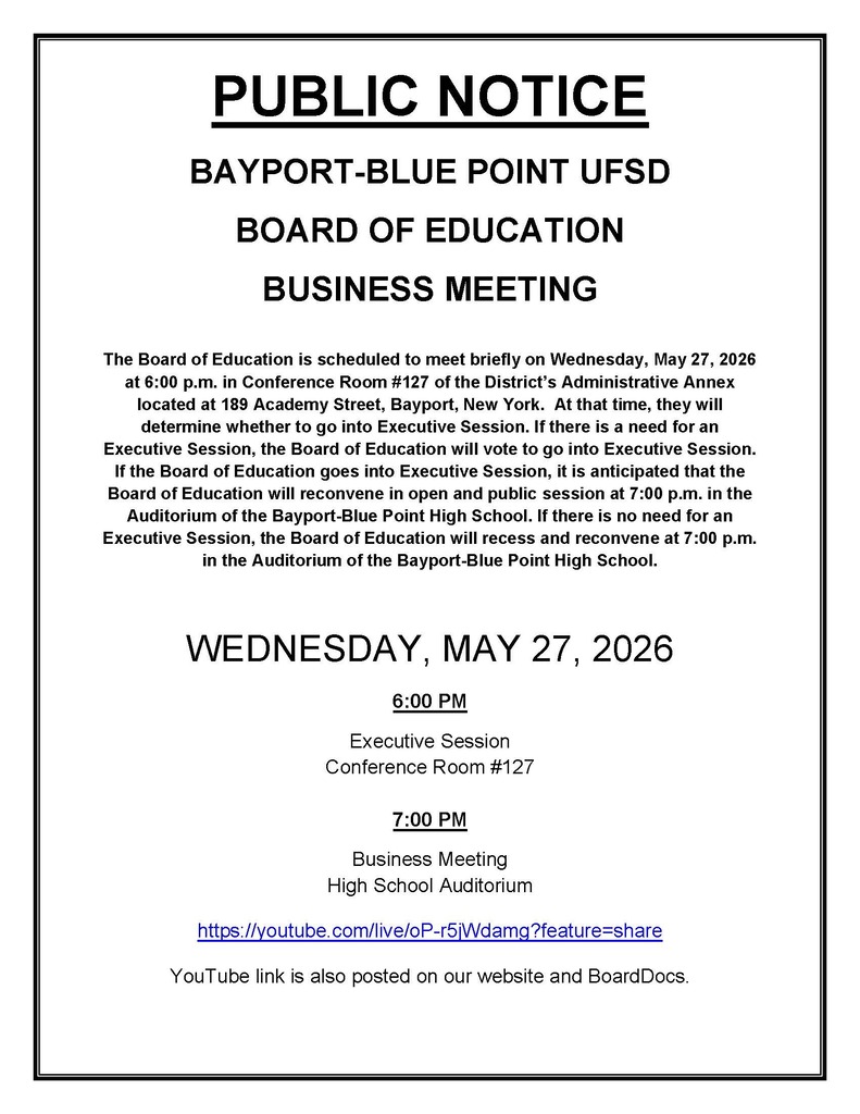 Board of Education Meeting 