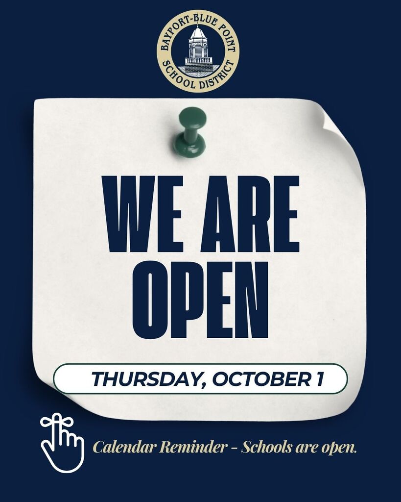We are Open