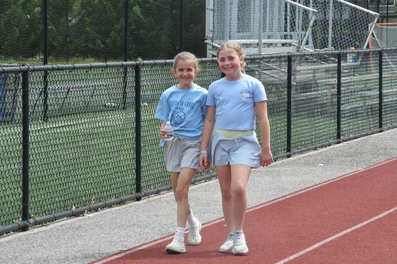  Bayport-Blue Point High School’s track came alive with energy and excitement as Academy Street students took part in the annual Carly Fun Run.