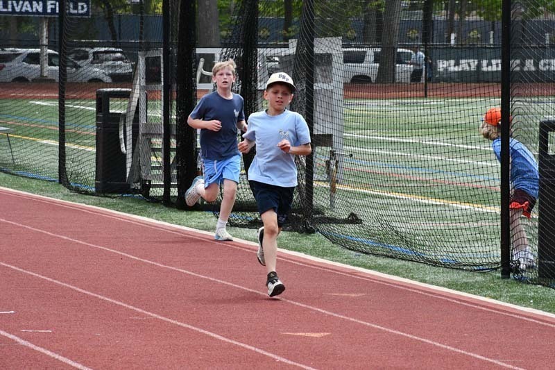  Bayport-Blue Point High School’s track came alive with energy and excitement as Academy Street students took part in the annual Carly Fun Run.
