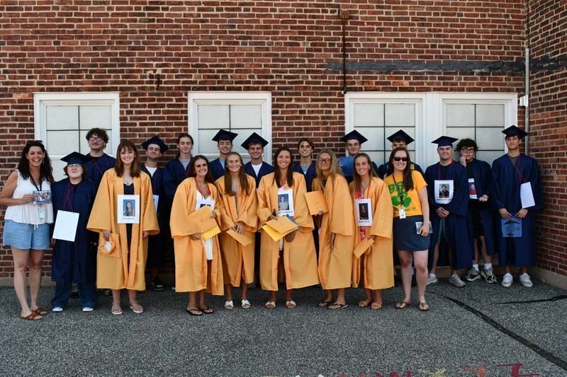 Bayport-Blue Point High School’s Class of 2026 took a trip back to where it all began as they returned to Sylvan Avenue, Blue Point and Academy Street elementary schools for the district’s annual senior walks.