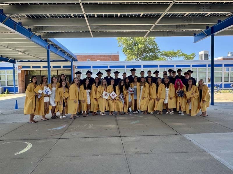 Bayport-Blue Point High School’s Class of 2026 took a trip back to where it all began as they returned to Sylvan Avenue, Blue Point and Academy Street elementary schools for the district’s annual senior walks.