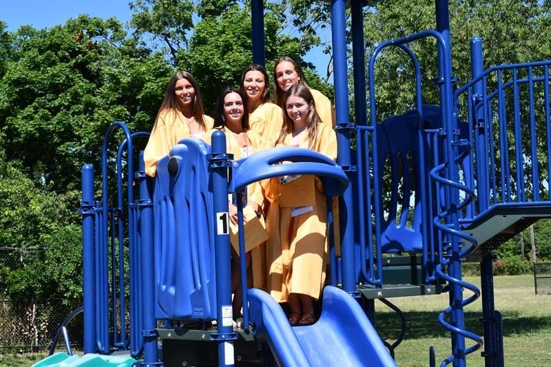 Bayport-Blue Point High School’s Class of 2026 took a trip back to where it all began as they returned to Sylvan Avenue, Blue Point and Academy Street elementary schools for the district’s annual senior walks.