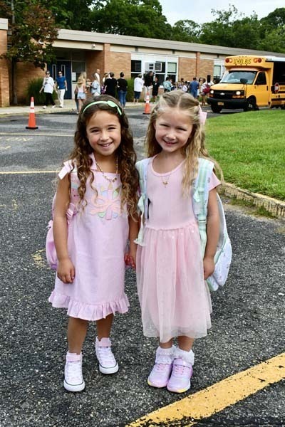 Students smiling together.