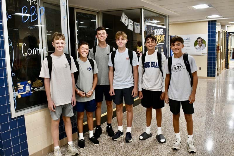 Students smiling together.