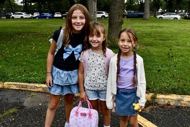 Students smiling together.