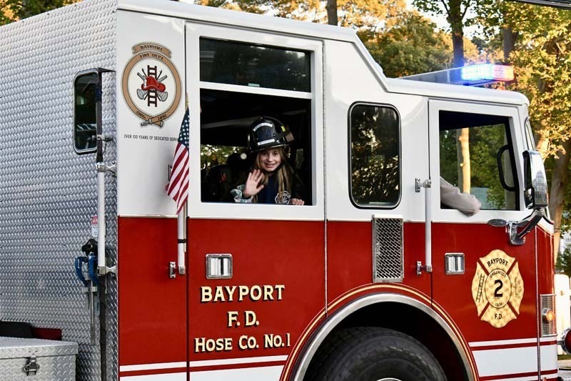 Firetruck in parade.