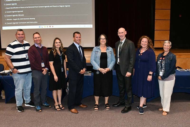 Board of Education celebrates outstanding staff and student-artists at September meeting