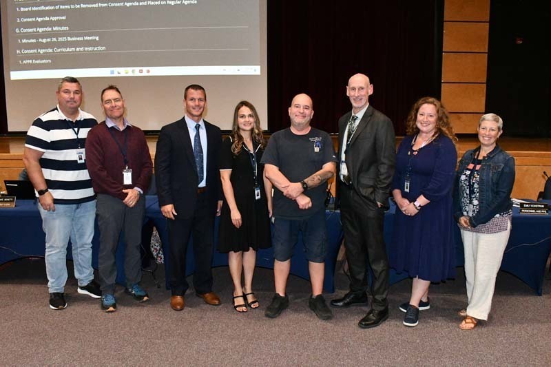Board of Education celebrates outstanding staff and student-artists at September meeting