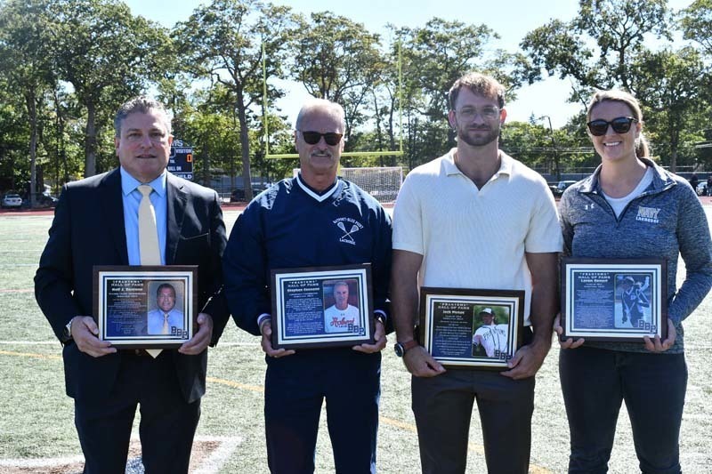Educators with awards.