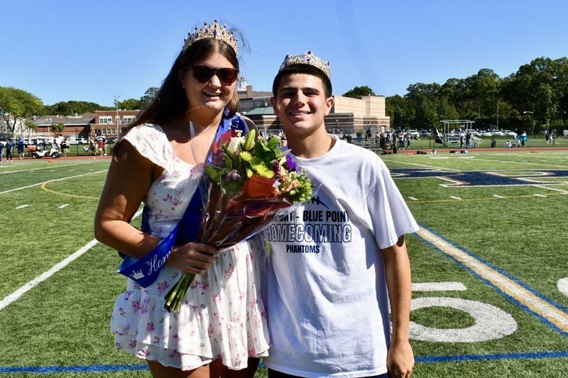 Homecoming king and queen.