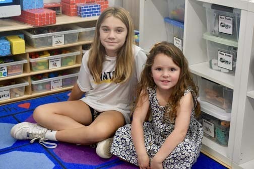 Students sitting together.