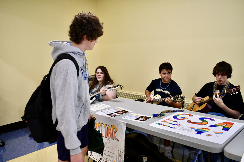 2 students at their booth