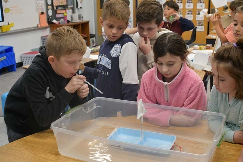 Academy Street third graders set sail with Mayflower-inspired STEAM challenge