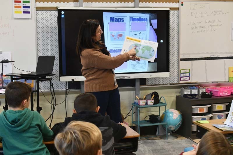 Third graders in Mrs. Varghese’s class at Sylvan Avenue recently began a new unit focused on nonfiction reading.