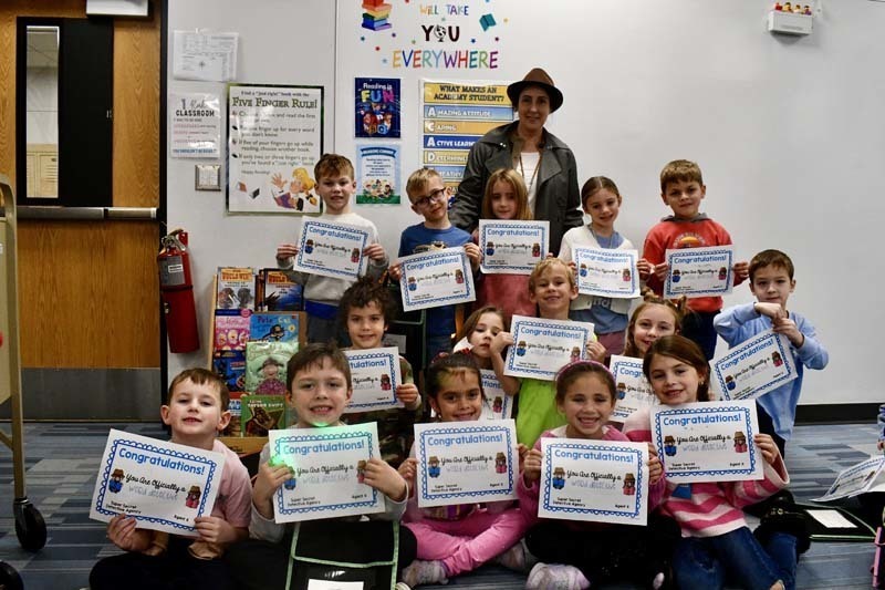 First graders at Academy Street Elementary have cracked the case on tricky words and officially earned their badges as “word detectives.” 