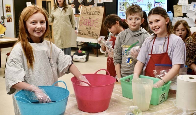 Elementary students across the Bayport-Blue Point School District are “rocking their socks” to promote awareness, understanding and inclusion for individuals with disabilities