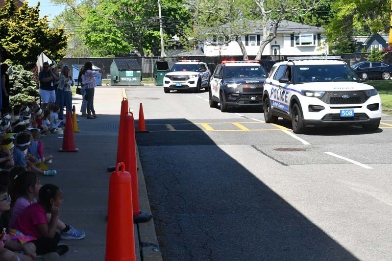 Picture of police trucks.