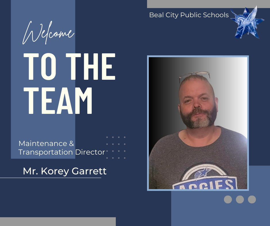 Welcome, Korey Garrett! | Beal City Public Schools