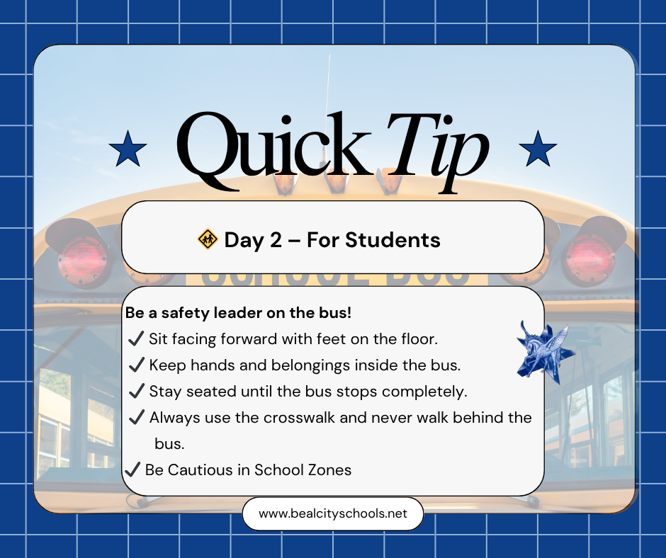 School Bus Safety Tip for Students