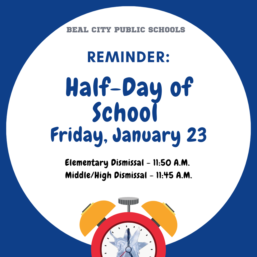 Reminder: Half-Day of School on 1-23-2026