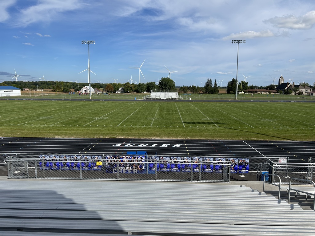 Overview of the football field