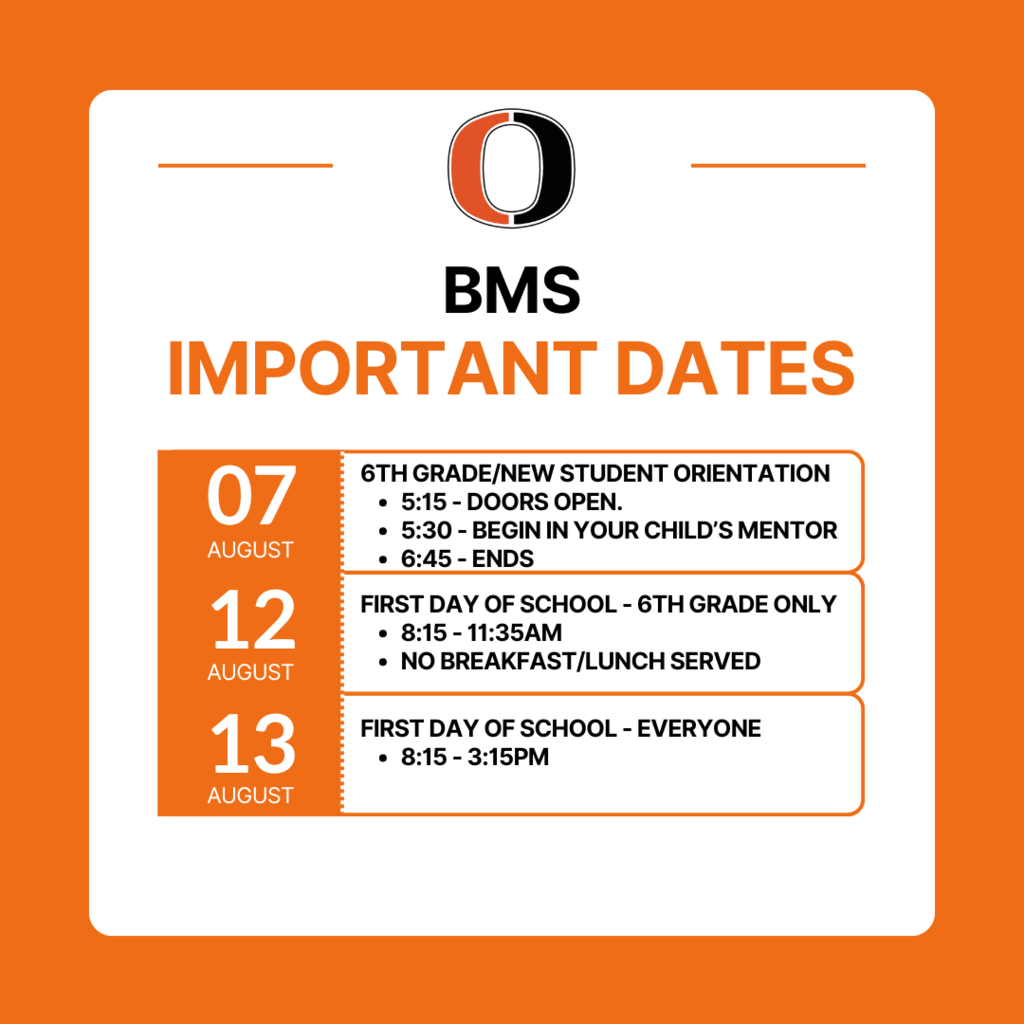 Important Dates 25-26