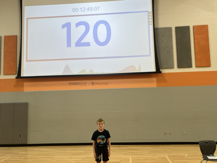 Maxton Gill top boy performer in the pacer(4-5th grades)   