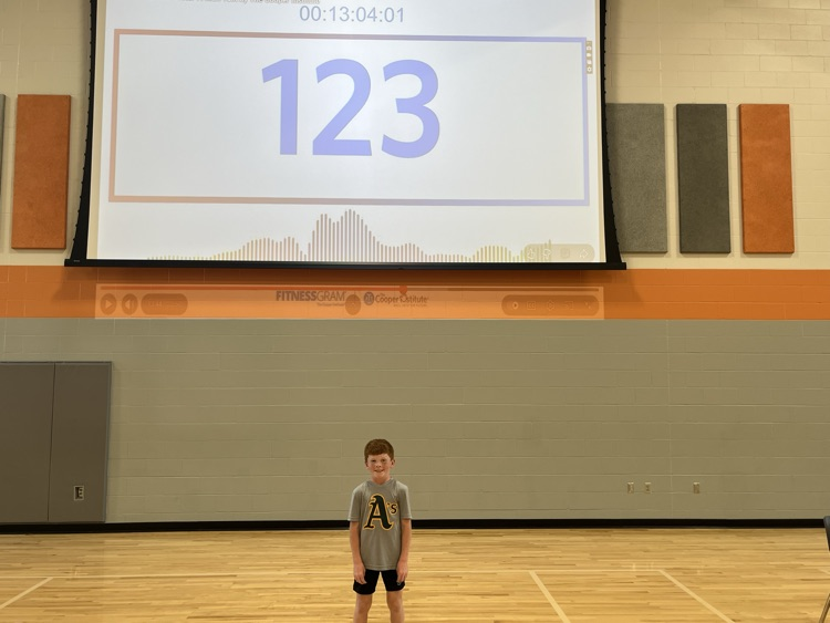 Niam Dayton and Declan Milburn top boy performer for the pacer test with 123 (3rd Grade) 