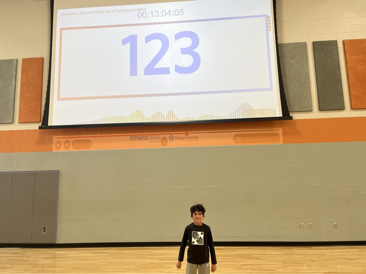 Niam Dayton and Declan Milburn top boy performer for the pacer test with 123 (3rd Grade) 