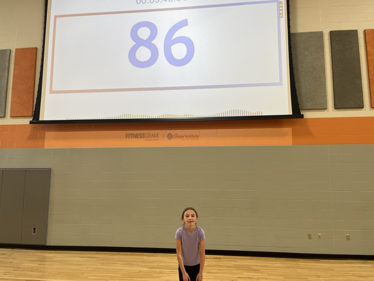 Edith Corwin top 3rd grade girl performer in the pacer with 86