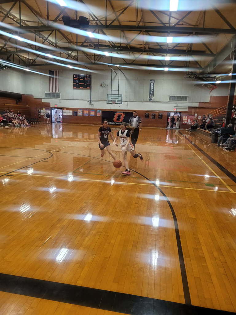 🏀 GAME ON, LADY ORANGE! 🏀 Huge shoutout to the Beatrice Middle School girls basketball teams for leaving it all on the court tonight against Platteview! 🧡🖤 #bmshousesoforange
