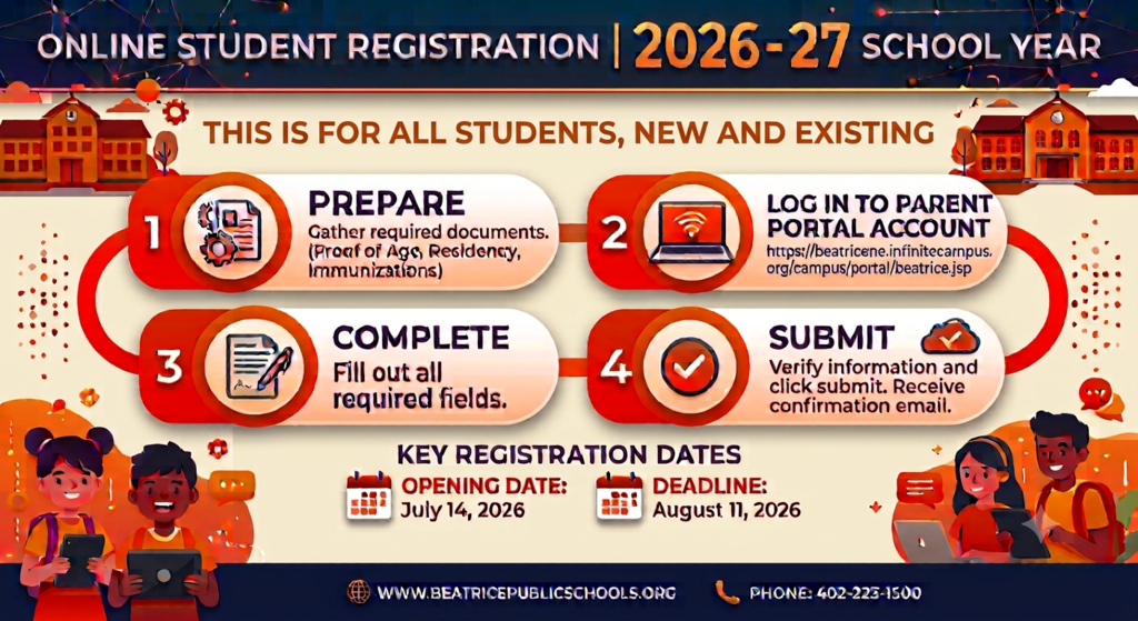 steps for online registration process