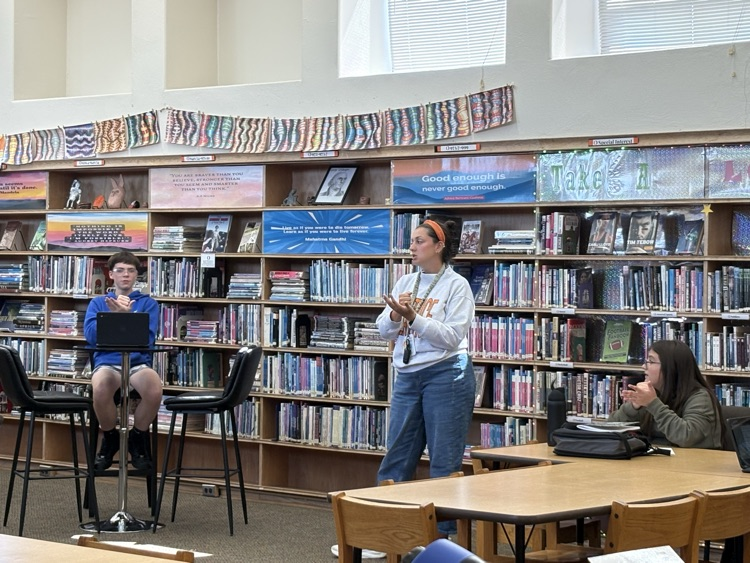 Ms.Sand with students