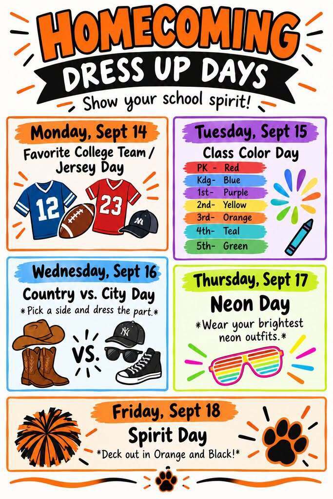weekly schedule